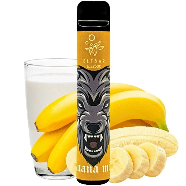 Одноразовая электронная сигарета Elf Bar Lux Banana Milk (1500 Затяжек)