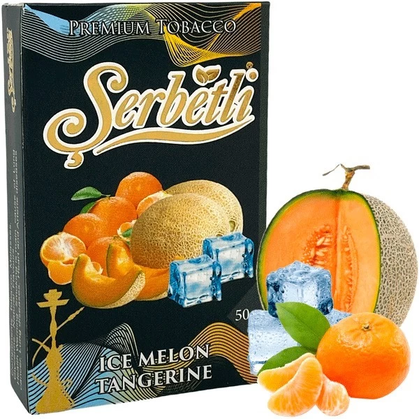 Табак Serbetli Ice Melon Tangerine (Дыня Мандарин Лед) 50гр