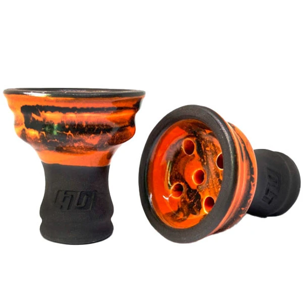 Чашка глиняная 420 Bowls Uranum Volcano Baby (Оранжевый с черным)