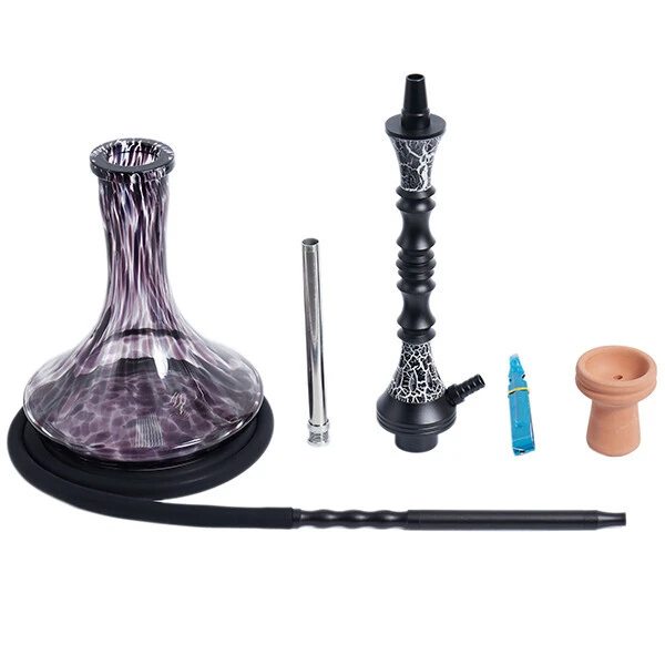 Кальян Hookah Deluxe H04-BK (Прозрачный с фиолетовым)