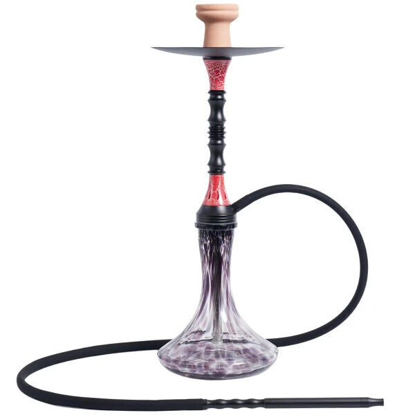 Кальян Hookah Deluxe H04-RD (Прозрачный с фиолетовым)