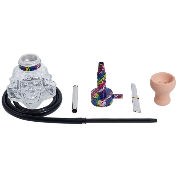 Кальян Yahya Skull Multi (Золотой)