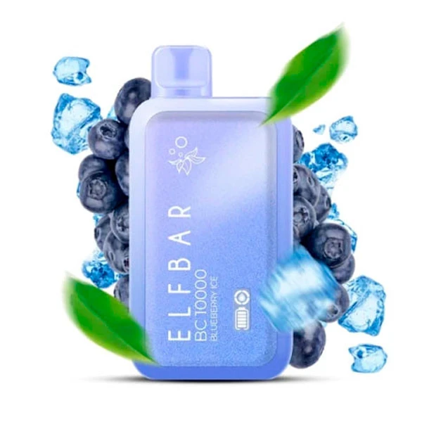 Одноразовая электронная сигарета Elf Bar BC Blueberry Ice (Черника Лед) (10000 Затяжек)