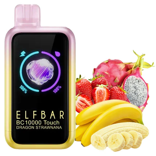 Одноразовая электронная сигарета Elf Bar BC Touch Dragon Strawnana (Драгон Строунана) (10000 Затяжек)