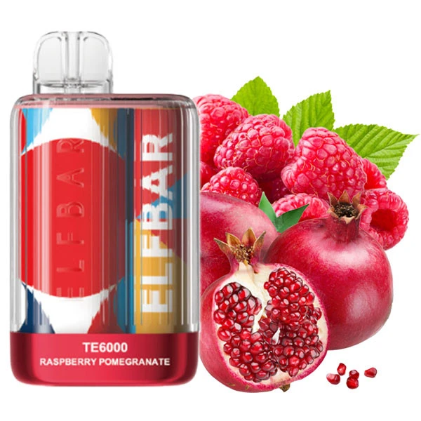 Одноразова електронна сигарета Elf Bar TE Raspberry Pomegranate (Малина Гранат) (6000 Затяжок)