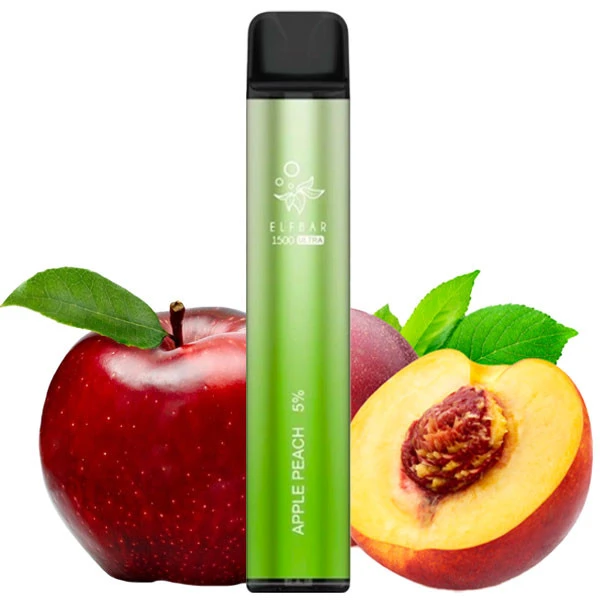 Одноразовая электронная сигарета Elf Bar Ultra Apple Peach (Яблоко Персик) (1500 Затяжек)