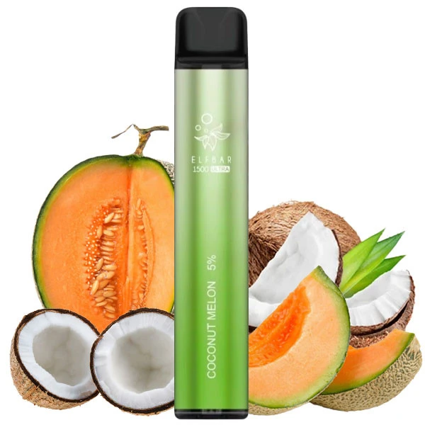 Одноразовая электронная сигарета Elf Bar Ultra Coconut Melon (Дыня Кокос) (1500 Затяжек)