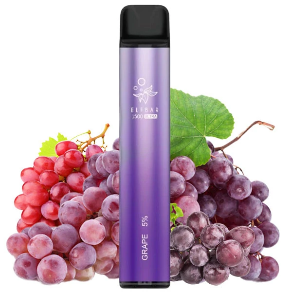 Одноразовая электронная сигарета Elf Bar Ultra Grape (Виноград) (1500 Затяжек)