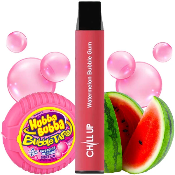 Одноразовая электронная сигарета Chill Up Watermelon Bubble Gum (Арбуз Бабл Гамм) (1800 Затяжек)