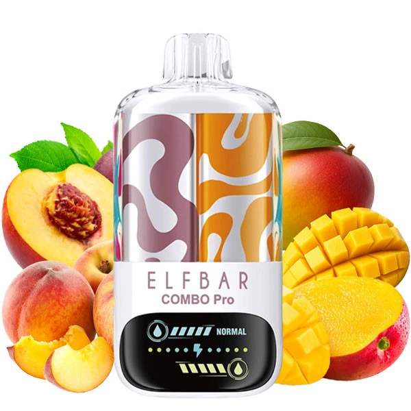 Одноразовая электронная сигарета Elf Bar Combo Pro Peach & Triple Mango (Персик & Трипл Манго) (30000 Затяжек)