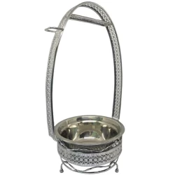 Корзина для угля Habibi Medium (Серебристый)