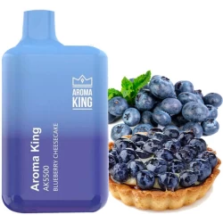 Одноразовая электронная сигарета Aroma King Blueberry Cheesecake (Черника Чизкейк) (5500 Затяжек)
