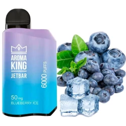 Одноразовая электронная сигарета Aroma King Jetbar Blueberry Ice (Черника Лед) (6000 Затяжек)