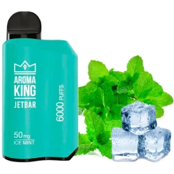 Одноразовая электронная сигарета Aroma King Jetbar Ice Mint (Лед Мята) (6000 Затяжек)