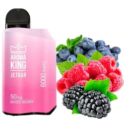 Одноразовая электронная сигарета Aroma King Jetbar Mixed Berry (Миксд Беррис) (6000 Затяжек)