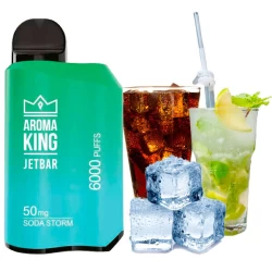 Одноразовая электронная сигарета Aroma King Jetbar Soda Storm (Содовая Шторм) (6000 Затяжек)