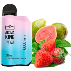 Одноразовая электронная сигарета Aroma King Jetbar Strawberry Guava (Клубника Гуава) (6000 Затяжек)
