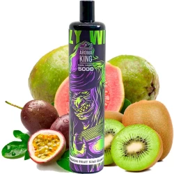 Одноразовая электронная сигарета Aroma King Passion Fruit Kiwi Guava (Маракуйя Киви Гуава) (5000 Затяжек)