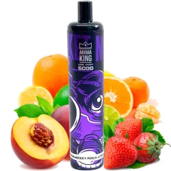 Одноразовая электронная сигарета Aroma King Strawberry Peach Citrus (Клубника Персик Цитрус) (5000 Затяжек)
