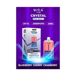 Одноразовая электронная сигарета Crystal Pro Max Blueberry Cherry Cranberry (Черника Вишня Клюква) (10000 Затяжек)