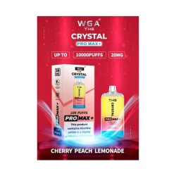 Одноразовая электронная сигарета Crystal Pro Max Cherry Peach Lemonade (Вишня Персик Лимонад) (10000 Затяжек)