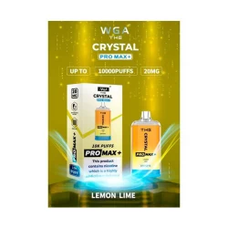 Одноразовая электронная сигарета Crystal Pro Max Lemon Lime (Лимон Лайм) (10000 Затяжек)
