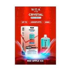Одноразовая электронная сигарета Crystal Pro Max Red Apple Ice (Красное Яблоко Лед) (10000 Затяжек)