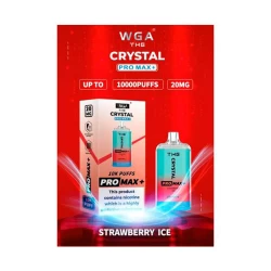 Одноразовая электронная сигарета Crystal Pro Max Strawberry Ice (Клубника Лед) (10000 Затяжек)
