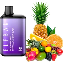 Одноразовая электронная сигарета Elf Bar BC Ultra Tropical Rainbow Blast (Тропикал Рэйнбоу Бласт) (5000 Затяжек)