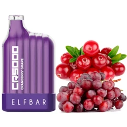Одноразовая электронная сигарета Elf Bar CR Cranberry Grape (Клюква Виноград) (5000 Затяжек)