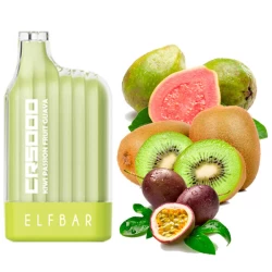 Одноразовая электронная сигарета Elf Bar CR Kiwi Passion Fruit Guava (Киви Маракуйя Гуава) (5000 Затяжек)