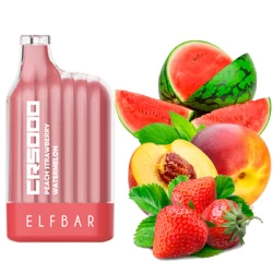 Одноразовая электронная сигарета Elf Bar CR Peach Strawberry Watermelon (Клубника Арбуз Персик) (5000 Затяжек)