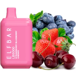 Одноразовая электронная сигарета Elf Bar LB Strawberry Blueberry Cherry ( Клубника Черника Вишня) (5000 Затяжек)