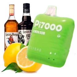 Одноразовая электронная сигарета Elf Bar Pi Lemon Rum (Лимон Ром) (7000 Затяжек)