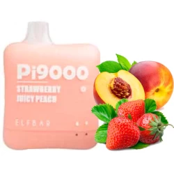 Одноразовая электронная сигарета Elf Bar Pi Strawberry Juicy Peach (Клубника Джуси Персик) (9000 Затяжек)