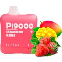 Одноразовая электронная сигарета Elf Bar Pi Strawberry Mango (Клубника Манго) (9000 Затяжек)