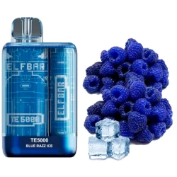 Одноразовая электронная сигарета Elf Bar TE Blue Razz Ice (Блу Разз Лед) (5000 Затяжек)