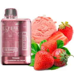 Одноразовая электронная сигарета Elf Bar TE Strawberry Ice Cream (Клубника Мороженое) (5000 Затяжек)
