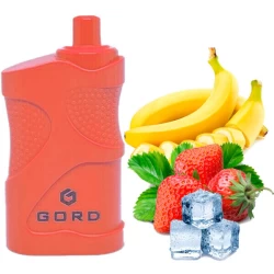 Одноразовая электронная сигарета GORD Strawberry Banana Ice (Клубника Банан Лед) (4000 Затяжек)
