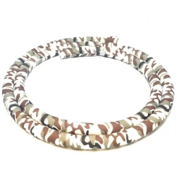 Шланг силиконовый без мундштука Amy Deluxe Camouflage Soft Touch (Серый с белым)