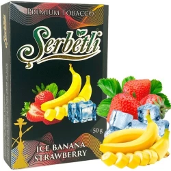 Табак Serbetli Ice Banana Strawberry (Банан Клубника Лед) 50гр