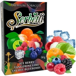Табак Serbetli Ice Berry Tangerine Lime Lychee Blueberry (Лед Ягода Мандарин Лайм Личи Черника) 50гр