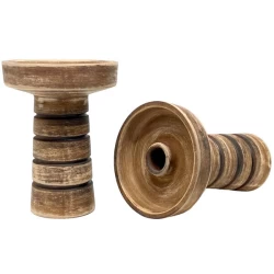 Чашка глиняная Gusto Bowls Harmony Vintage (Коричневый с белым)