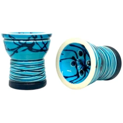 Чашка глиняная Sweet Bowls New Turkish Glaze (Голубой с черным)
