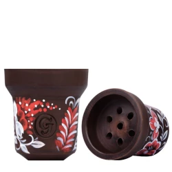 Чашка глиняна GrynBowls Accent Черешня (Коричневий)