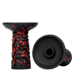 Чашка глиняная Gusto Bowls Alien (Красный с черным)