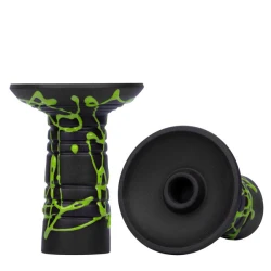 Чашка глиняная Gusto Bowls Alien (Черный с зеленым)