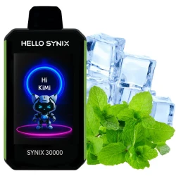 Одноразова електронна сигарета Hello Synix Cool Mint (Кул М’ята) (30000 Затяжок)