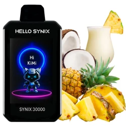 Одноразова електронна сигарета Hello Synix Pina Colada (Піна Колада) (30000 Затяжок)