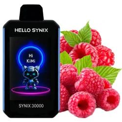 Одноразова електронна сигарета Hello Synix Raspberry Rizz (Малина Різз) (30000 Затяжок)